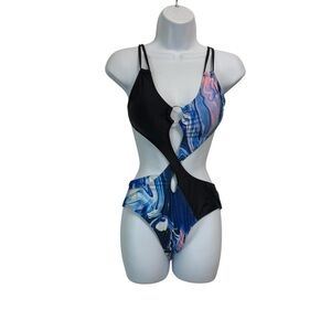 Marble Cutout Swimsuit size S